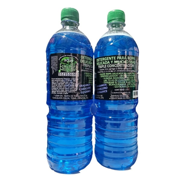 DET ROPA Y MAS CONCENTRADO CABALLERO ELEGANCE PLEH ESMERALDA 1 LT BOTELLA QUE RINDE 3 LT PLEH ESMERALDA DETERGENTE PARA TODO TIPO DE ROPA
