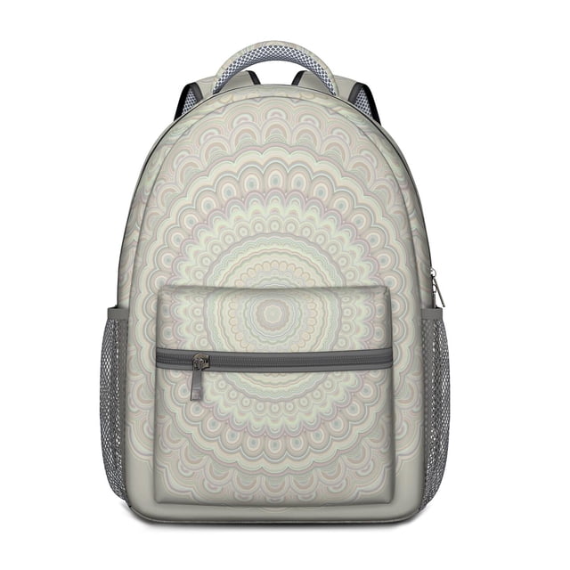 Trippy Meditation School Backpack - Waterproof & Breathable Student Backpack with Padded Straps, Colorful Abstract Design for College Students