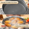 thumbnail image 5 of 6 QT Hybrid Tri-Ply Stainless Steel Non Stick Sauté Pan with Lid, 12 Inch Induction Deep Frying Pan, 5 of 5