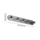 thumbnail image 3 of Magnetic Door Hook No Drill Wall Mount Hanger Organizer Storage Rack for Entryway Closet Bedroom 5 Hooks, 3 of 6