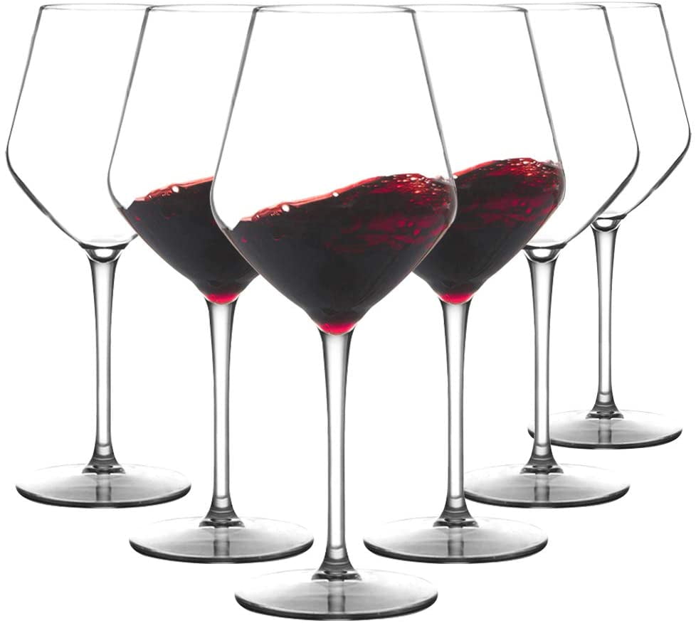 MICHLEY Unbreakable Red Wine Glasses 100% Tritan Plastic Shatterproof Wine G... 