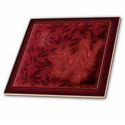 3dRose Red Dragon on Leaves in Chinese - Ceramic Tile, 4-inch