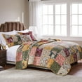 thumbnail image 2 of Greenland Home Antique Chic 100% Cotton Authentic Patchwork Quilt Set with Decorative Pillows, 4-Piece Twin/Twin XL, 2 of 8
