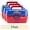 Red/Blue, variant on (3 pack) Shakespeare Marvel Spider-Man Play Box, Kids Fishing Tackle Box