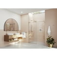 thumbnail image 3 of Glass Warehouse  56 in. - 60 in. x 78 in. Frameless Sliding Shower Door Brushed Bronze Brushed, 3 of 5