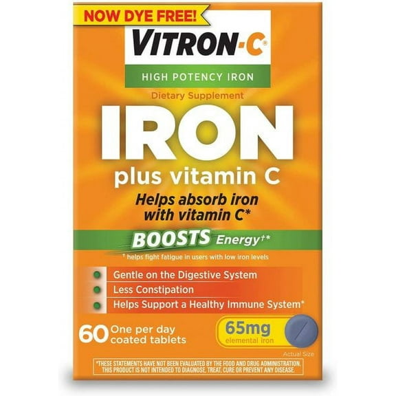 Vitron-C Coated Tablets, 60 Tablets (Pack of 4)