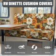 thumbnail image 4 of Uorisanigo RV Dinette Cushion Covers Booth Set Replacement Sunflower Daisy Couch Cushion Slipcovers Camper Seat Cover 2 Piece Washable RV Bench Seat Covers for Dinette, 4 of 7