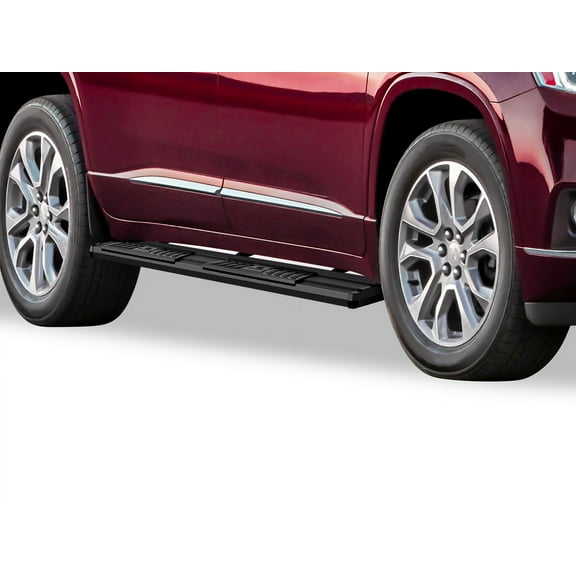 2018-2022 Chevrolet Traverse Carbon Steel   PE Step Area Black Finish OE Style Side Step Running Board-S Series
