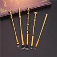 thumbnail image 3 of 5Pcs/Set Wizard Wand Makeup Brushes Metal Cosmetic Brushes for Foundation Blending Concealer Eye Shadow, 3 of 6