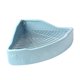 thumbnail image 2 of Caja de arena para conejos, bandeja de arena esquinera antisalpicaduras, bandeja para orinar, ventilador desmontable Azul, 2 of 9