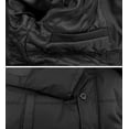 thumbnail image 5 of Men's Heavy Weight Faux Fur Trim Removable Hood Water Resistant Parka Coat (Black, XL), 5 of 5