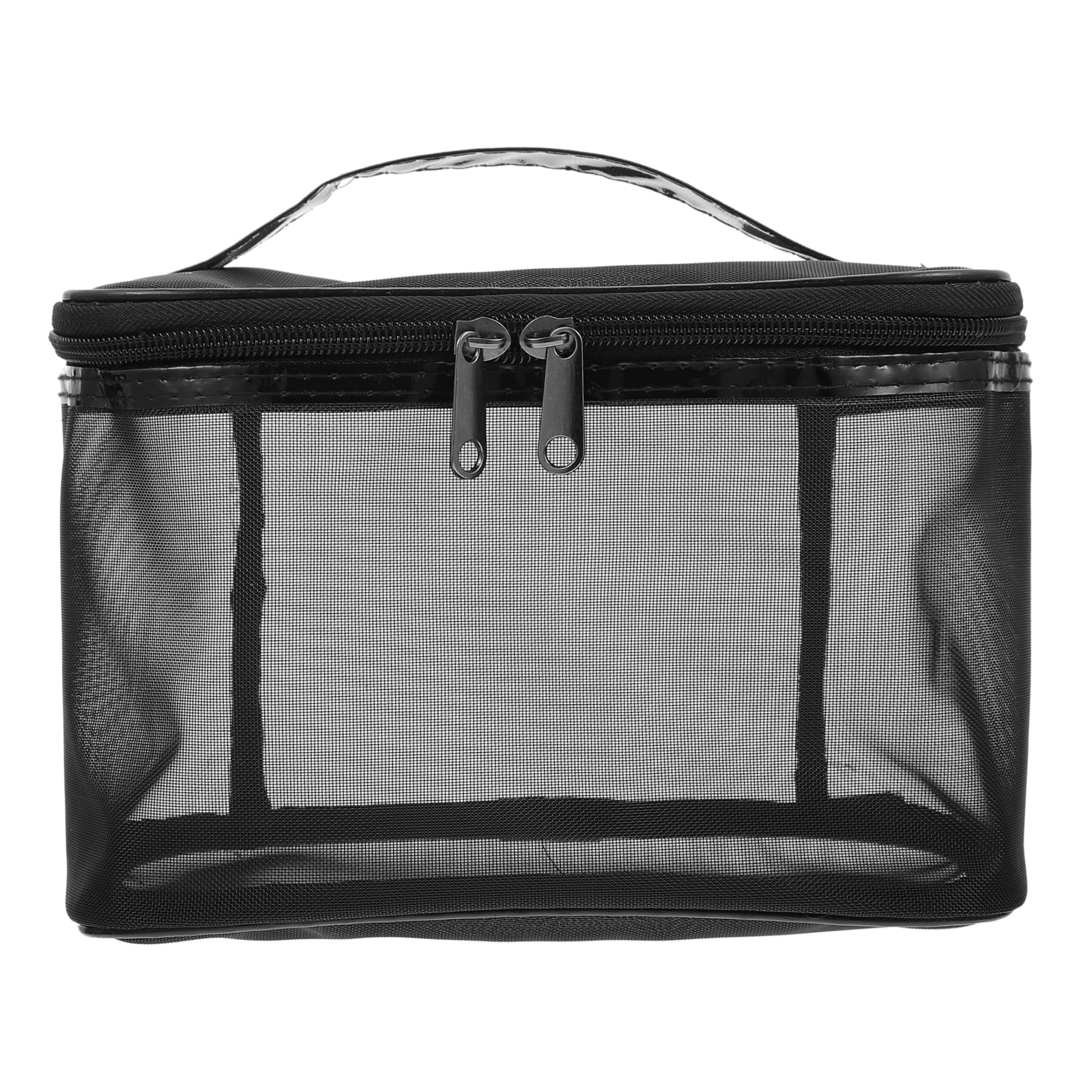 1Pc Mesh Cosmetic Bag Large Capacity Mesh Toiletry Pouch Makeup Storage