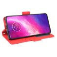 thumbnail image 5 of Case for Motorola MOTO One Hyper Cover Adjustable Detachable Card Holder Magnetic closure Leather Wallet Case - Red, 5 of 5
