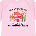 thumbnail image 4 of Inktastic Book my Reservation I'm Going To Mawmaw and Pawpaw's- House Boys or Girls Long Sleeve Baby Bodysuit, 4 of 5