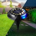 thumbnail image 4 of FloreceBien Luces solares de suelo al aire libre 12 LED luces solares impermeables para jardín cubierta escalera patio entrada decoración, 4 of 5