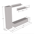 thumbnail image 5 of Fly G1 30TV Wall Mounted Floating Modern Entertainment Center, 5 of 5