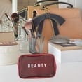 thumbnail image 4 of Bolsa de cosméticos de malla de 3 piezas, bolsas de maquillaje, bolsa con cremallera para accesorios de viaje de oficina, 3 tamaños, 4 of 5