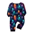 thumbnail image 5 of Matching Family Halloween Pajamas Set - 2026 Cute Ghost & Pumpkin Print Two-Piece Sleepwear Pjs - Family Matching Pajamas Soft Holiday Loungewear Halloween Matching Pajamas for Family, 5 of 5