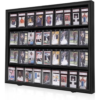 25 Graded Sports Card Display Case - Baseball Card Display Frame for Basketball Collectible Trading Card Black Finish 25 Graded Sports Card Display Case - Baseball Card Display Frame for Basketball Collectible Trading Card Black Finish