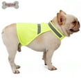 thumbnail image 3 of DYstyle Small Teacup Pet Dog Reflective Fluorescent Velcro Luminous Dog Lightweight Vest Pet Clothes, 3 of 5