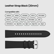 Amazfit Black Leather Strap (20mm)