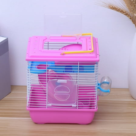 LABSERRON Environmental Protection Plastic Cage for Hamsters 1Pack 11.0X9.0X7.1in