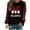 White, variant on 2025 Clearance! Womens Clearance asdoklhq Clearance Plus Size Christmas Clothing,Christmas Women's Casual Long Sleeve Printed Ladies Sweatshirts Tops
