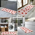 thumbnail image 2 of Strawberry Plants Fruit Flower Bow Kitchen Rug Mat,Kitchen Runner Rugs Non Skid Washable,Decorative Kitchen Floor Mats for Kitchen,Sink,Laundry,17"X47", 2 of 5