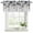 Off-White, variant on Blue Brown Spring Floral Curtain Valances for Windows, Kitchen Valance Window Treatments Panel 2 Pack, Watercolor Summer Botanical Rod Pocket Short Curtains for Bathroom Bedroom 42 x 18 Inch