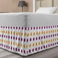 thumbnail image 1 of Ambesonne Multi-color Gathered Microfiber Bed Skirt, Full, 1 of 2