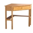 thumbnail image 4 of Target Marketing Systems Bamboo Corner Desk with One Drawer and One Storage Shelf, Natural Finish, 4 of 4