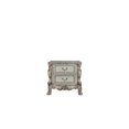 thumbnail image 3 of ACME Table de Chevet Dresden en Blanc Os Vintage, 3 of 7