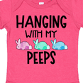 thumbnail image 4 of Inktastic Easter Hanging with My Peeps Pastel Bunnies Boys or Girls Baby Bodysuit, 4 of 5