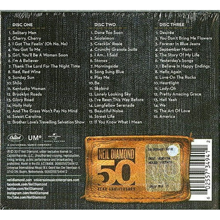 ミュージシャン Neil Diamond 50th Anniversary World Tour Neil Diamond Announces Massive 50th Anniversary World Tour