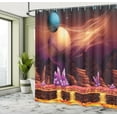 thumbnail image 5 of Ambesonne Colorful Shower Curtain, River Mars with Nebula, 69"Wx84"L, Multicolor, 5 of 5