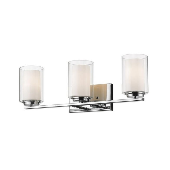 3 Light Vanity Light in Metropolitan Style 24 inches Wide By 7.75 inches High Bailey Street Home 372-Bel-2333978