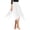 White, variant on iiniim Women Girls Belly Dance Skirt Chiffon Asymmetric Side Split Skirts Lyrical Dance Costume