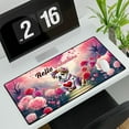 thumbnail image 3 of Hello Valentine’s Day Bulldog Flower Crown Romantic Pink Floral Desk Mat Full Keyboard Mouse Pad Dog Lover Gifts Idea Large Mousepad - 00031, 3 of 5