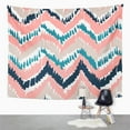 thumbnail image 2 of UFAEZU Aztec Colorful Tribal Ethnic Pattern Abstract American Wall Art Hanging Tapestry Home Decor for Living Room Bedroom Dorm 60x80 inch, 2 of 2