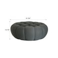 thumbnail image 6 of Sodrens 42.52" Bubble Couch,Modern Upholstered Mesh Fabric Lazy Floor Sofa,3D Honeycomb Shape Bubble Sofa Curved Couch for Living Room,Office,Apartment,No-Assembly(Dark Grey,Ottoman), 6 of 9