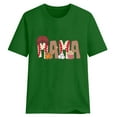 thumbnail image 4 of Wycnly Womens Shirts Round Neck Short Sleeve Mama Letter Print Summer Cute Tops Mother's Day Loose Breathable Ladies Fashion Pullover Blouses Green s Under $5, 4 of 4