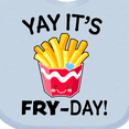 thumbnail image 4 of Inktastic Yay Its Fry Day with Cute French Fries Boys or Girls Baby Bib, 4 of 4