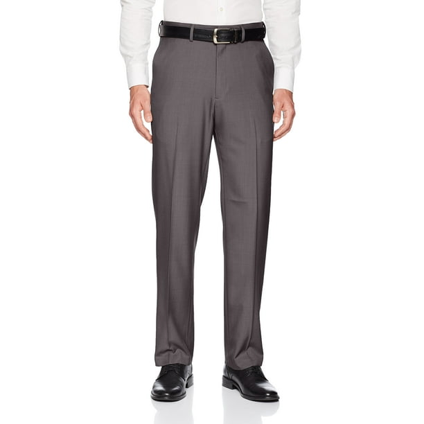 Haggar Mens Dress Pants 36X30 Flat Front Classic Fit Comfort 36