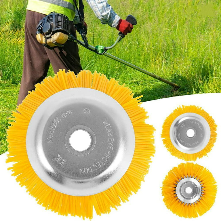Weed Brush Round Brush for Cutter, 25.4 mm Inner Hole Diameter Nylon Silk Weed Grass Brush Cutter Blade Grass Blade for Weed Removal Weed Trimmer Garden Accessories - Walmart.com