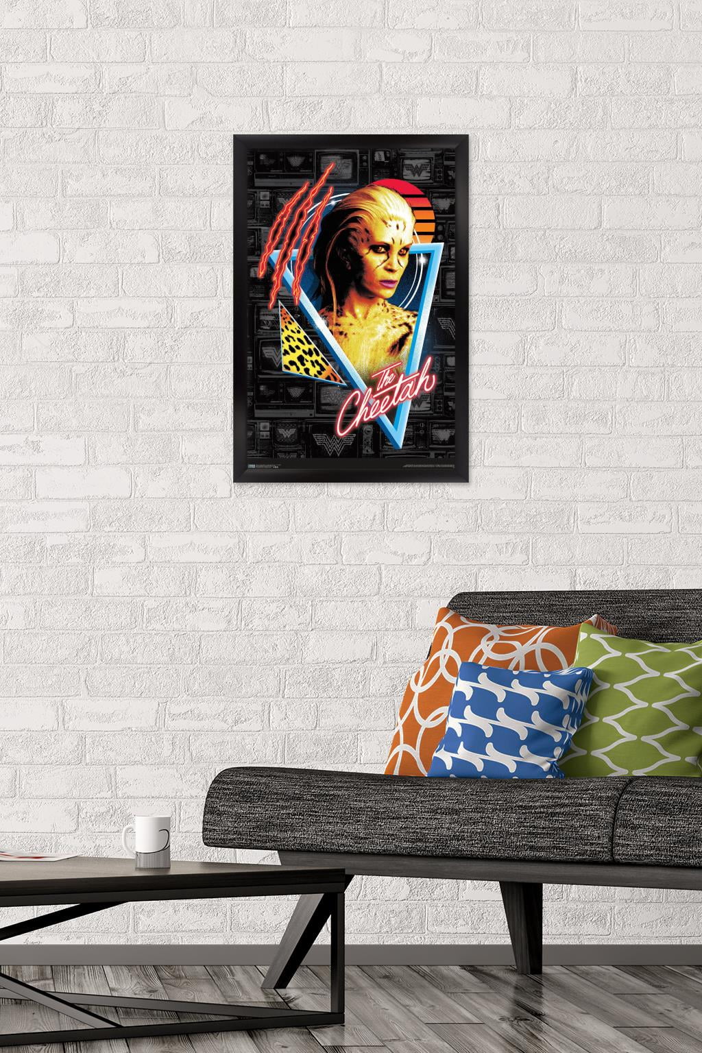 DC Comics Movie - Wonder Woman 1984 - The Cheetah Wall Poster, 14.725" x 22.375", Framed