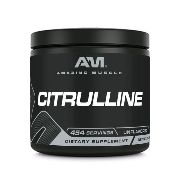 Amazing Muscle L-Citrulline Powder 1Lbs (16oz) Supplement | 1000 Mg Per Serving | Non-GMO | Gluten-Free | Non-GMO | Made in USA