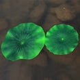 thumbnail image 2 of Walbest 1Pc Artificial Floating Plastic Lotus Leaf, Water Lily Foliage Pad Ornament, Green, Perfect for Patio Koi Fish Pond Pool Aquarium Garden Decoration, 2 of 6