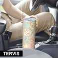 thumbnail image 6 of Pioneer Flower Floral Print Pattern 20oz Skinny Tumbler with Straw & Lid, Double Wall Vacuum Insulated Cup, Leak-Proof, Cup Holder Friendly, Hot 6H Cold 12H, 6 of 6
