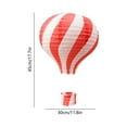 thumbnail image 3 of Hanging Hot Air Balloon Paper Lanterns Decoration, Party Supplies Birthday Wedding Christmas Party Decor Gift (Red), 3 of 6