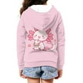 thumbnail image 3 of DISNIMO Axolotl Hoodies for Girls Flower Hoodie Kids Zip Up Hoodies Girls 6-7 Hoodie Sweatshirt Kid Girl Sweatshirts Hoodies Boys Zip Hooded Jacket Childrens Hoodie Jackets Animal Hoodie Girls, 3 of 7